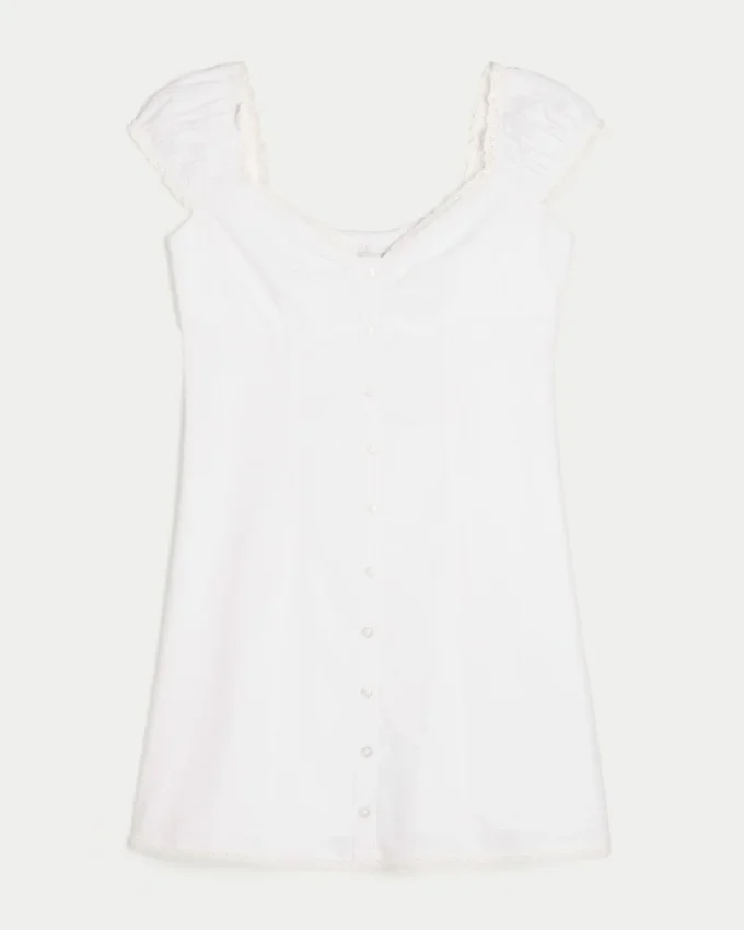 Cap Sleeve Shirt Dress