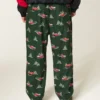 Car Graphic Flannel Pajama Pants