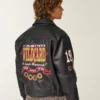 Casino Graphic Vegan Leather Jacket Casino Graphic Vegan Leather Jacket