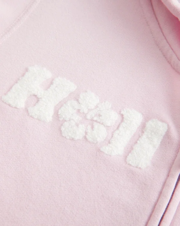 Chenille Logo Graphic Zip-Up Hoodie Chenille Logo Graphic Zip-Up Hoodie