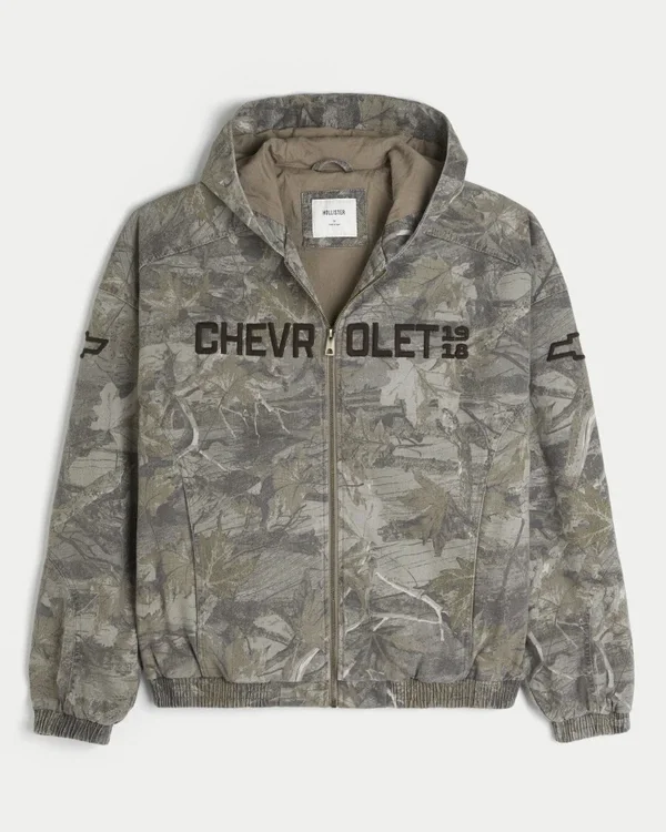 Chevrolet Graphic Camo Skater Jacket Chevrolet Graphic Camo Skater Jacket