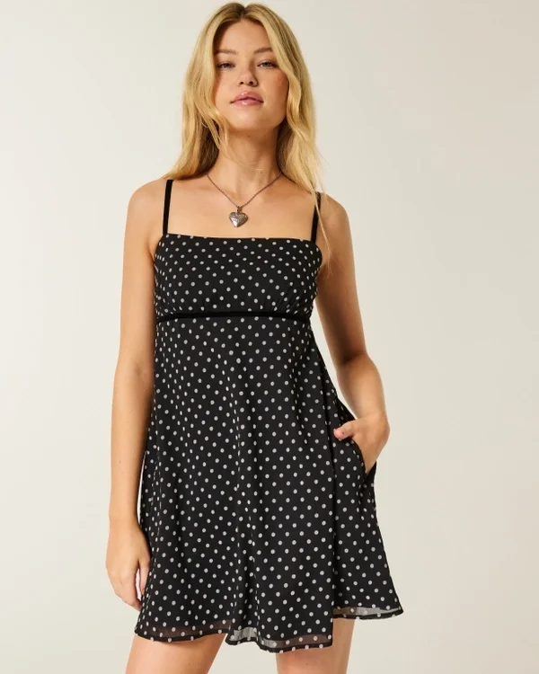 Chiffon Babydoll Mini Dress Chiffon Babydoll Mini Dress