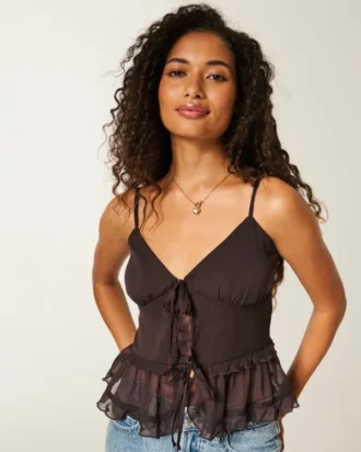 Chiffon Ruffle Cami