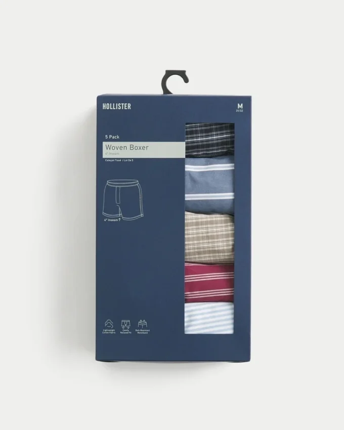 Cotton Boxer Shorts 5-Pack