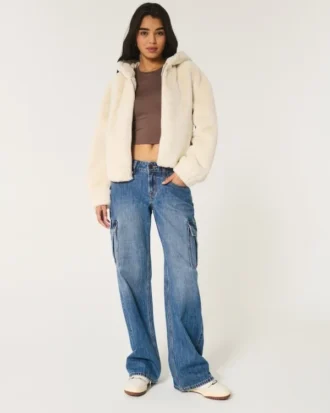 Cozy Faux Fur Zip-Up Hoodie