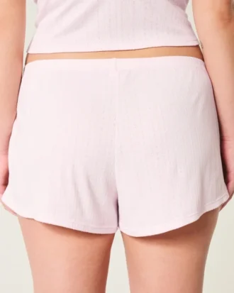 Cozy Pointelle Bow Shortie