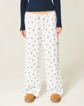 Cozy Ribbed Wide-Leg Pants