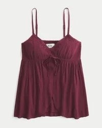 Crinkle Shine Flyaway Babydoll Top