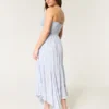 Crochet-Style Mix V-Neck Maxi Dress Crochet-Style Mix V-Neck Maxi Dress