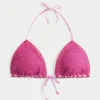 Crochet-Style Triangle Bikini Top