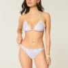 Crochet-Style Trim Double-Strap Cheeky Bikini Bottom