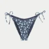 Crochet-Style Trim Side Tie Cheeky Bikini Bottom