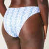 Curvy High-Leg High-Waist Ribbed Cheeky Bikini Bottom