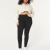 Curvy High-Rise Black Jean Leggings