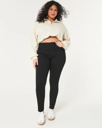 Curvy High-Rise Black Jean Leggings Curvy High-Rise Black Jean Leggings