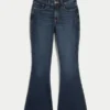 Curvy High-Rise Dark Wash Flare Jeans Curvy High-Rise Dark Wash Flare Jeans