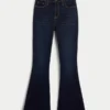 Curvy High-Rise Dark Wash Flare Jeans