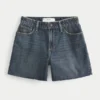Curvy High-Rise Dark Wash Relaxed Denim Shorts 5″ Curvy High-Rise Dark Wash Relaxed Denim Shorts 5″