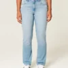 Curvy High-Rise Distressed Light Wash Straight Jeans Curvy High-Rise Distressed Light Wash Straight Jeans