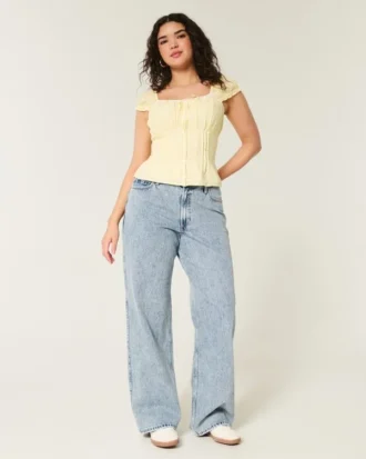 Curvy High-Rise Medium Wash Baggy Jeans Curvy High-Rise Medium Wash Baggy Jeans