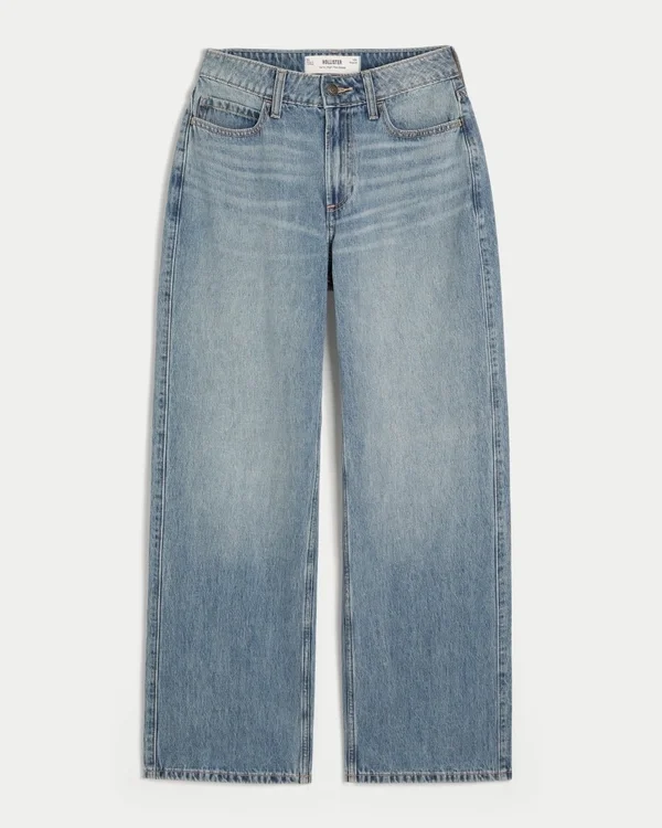 Curvy High-Rise Medium Wash Baggy Jeans Curvy High-Rise Medium Wash Baggy Jeans