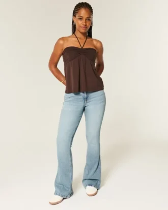 Curvy High-Rise Medium Wash Flare Jeans