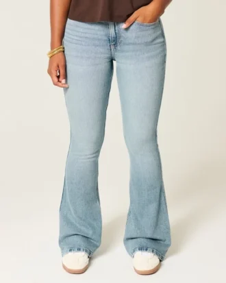 Curvy High-Rise Medium Wash Flare Jeans