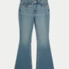Curvy High-Rise Medium Wash Flare Jeans Curvy High-Rise Medium Wash Flare Jeans