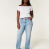 Curvy High-Rise Medium Wash Straight Jeans Curvy High-Rise Medium Wash Straight Jeans