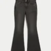 Curvy High-Rise Washed Black Flare Jeans Curvy High-Rise Washed Black Flare Jeans