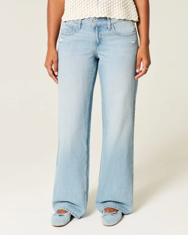 Curvy Low-Rise Distressed Baggy Jeans Curvy Low-Rise Distressed Baggy Jeans
