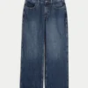 Curvy Mid-Rise Dark Wash Baggy Jeans Curvy Mid-Rise Dark Wash Baggy Jeans