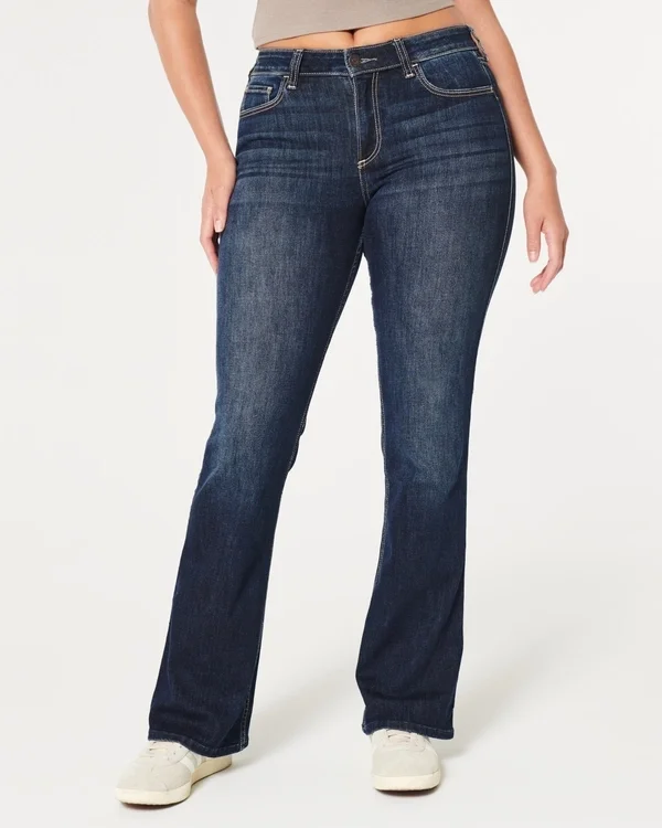 Curvy Mid-Rise Dark Wash Boot Jeans Curvy Mid-Rise Dark Wash Boot Jeans