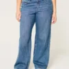 Curvy Mid-Rise Medium Wash Baggy Jeans