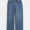 Curvy Mid-Rise Medium Wash Baggy Jeans
