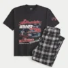 Dale Earnhardt NASCAR Graphic Tee & Flannel Pajama Pants Set