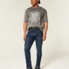 Dark Wash Athletic Skinny Jeans