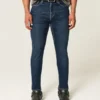 Dark Wash Athletic Skinny Jeans