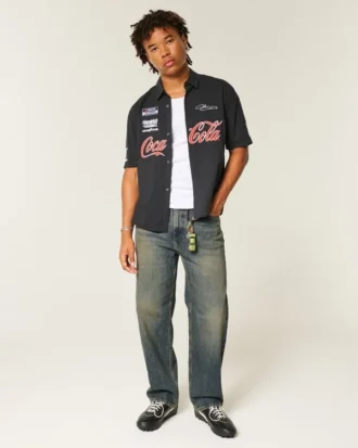 Dark Wash Baggy Jeans