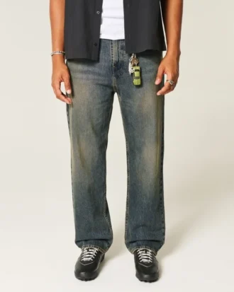 Dark Wash Baggy Jeans