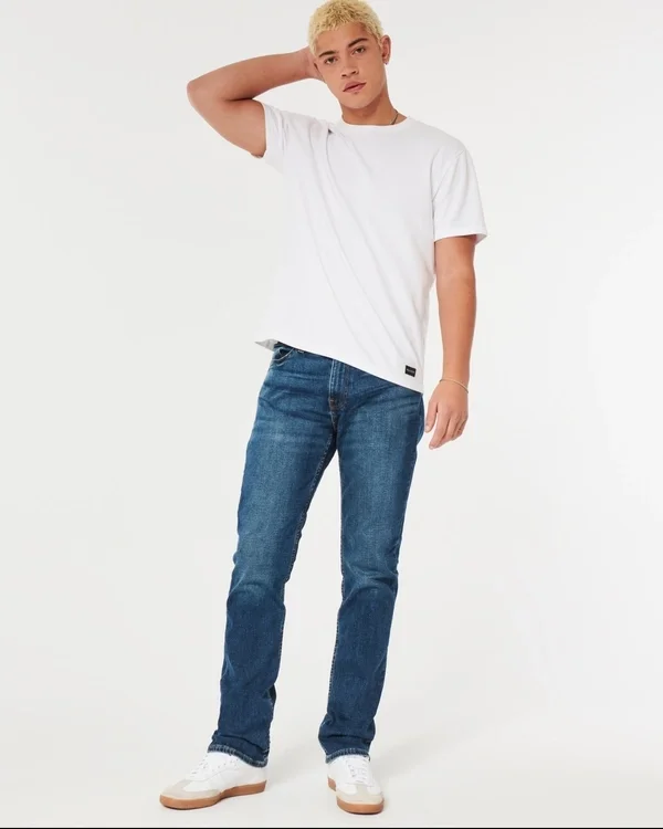 Dark Wash Slim Straight Jeans Dark Wash Slim Straight Jeans