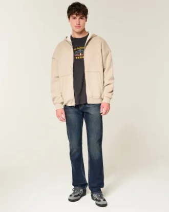 Dark Wash Slim Straight Jeans