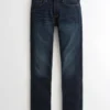 Dark Wash Slim Straight Jeans