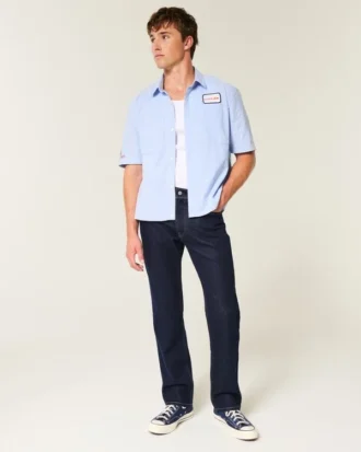 Dark Wash Straight Jeans