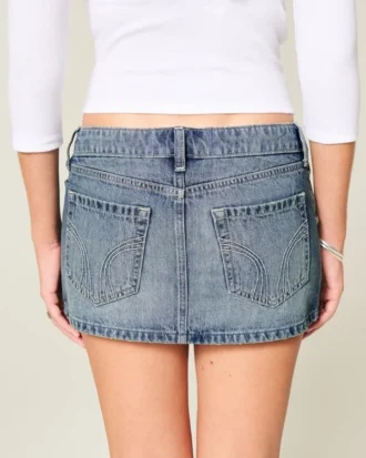 Denim Micro Mini Skort