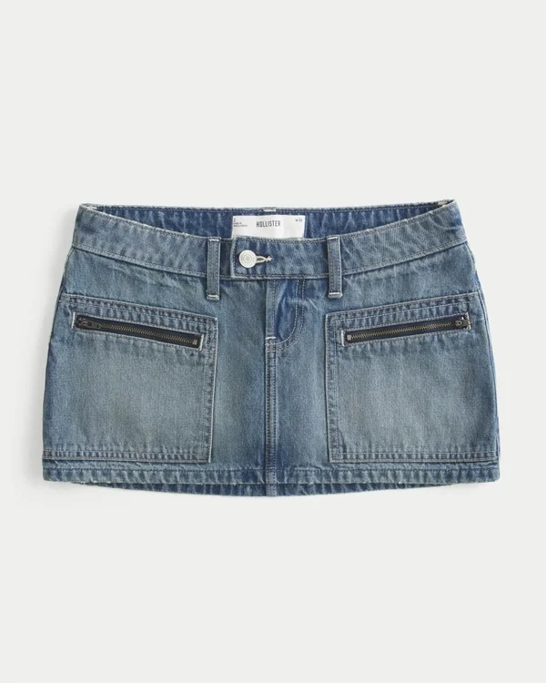 Denim Micro Mini Skort Denim Micro Mini Skort