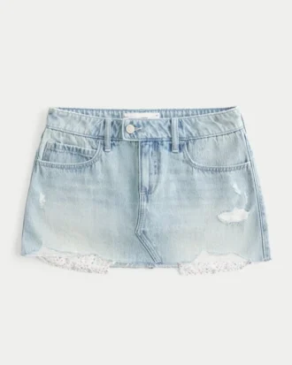 Denim Mini Skort