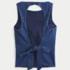 Denim Open-Back Top Denim Open-Back Top