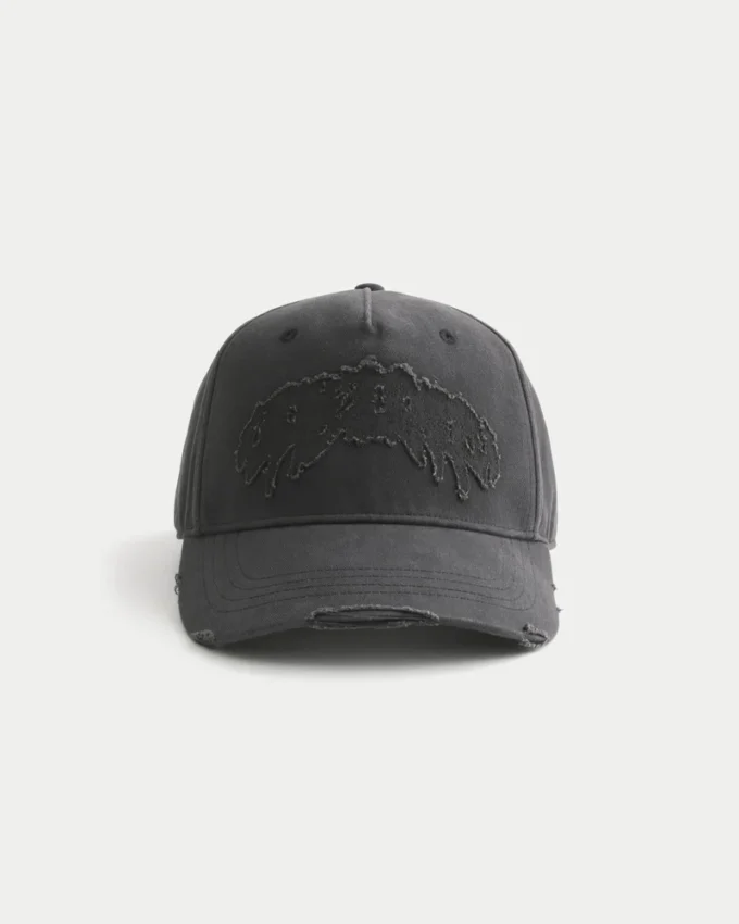 Distressed Applique Baseball Hat