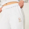 Dog Graphic Wide-Leg Sweatpants